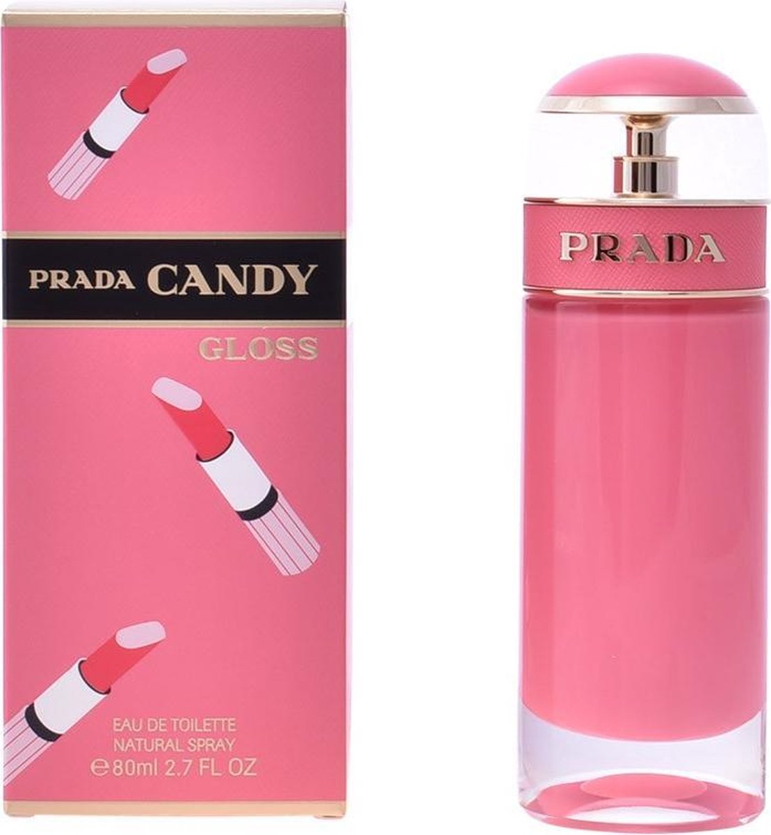 MULTI BUNDEL 2 stuks PRADA CANDY GLOSS Eau de Toilette Spray 80 ml
