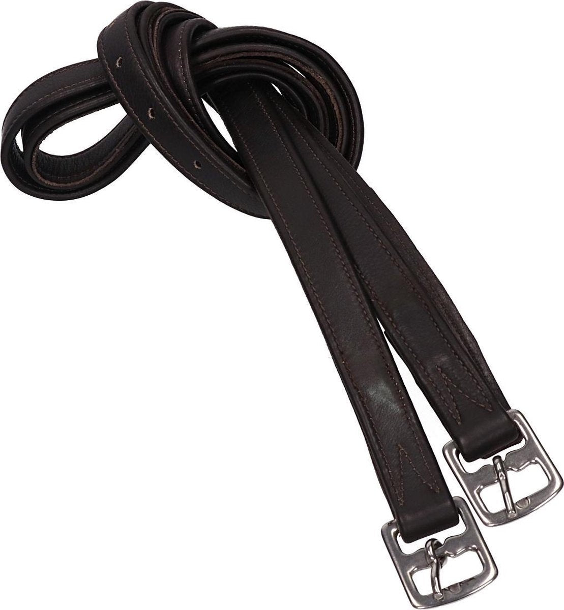 Horka Beugelriemen  - Brown-silver - 135 Cm