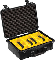 Peli 1504 Waterdichte Camerakoffer Zwart met Dividers