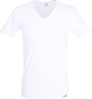 Gotzburg heren T-shirt slim fit V-hals 95/5 (1-pack) - stretch ondershirt - wit -  Maat: 3XL