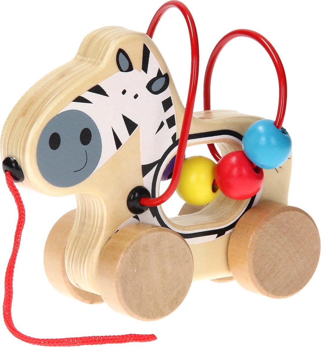 Jouéco trekfiguur met motoriekspiraal zebra