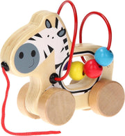 Jouéco trekfiguur met motoriekspiraal zebra