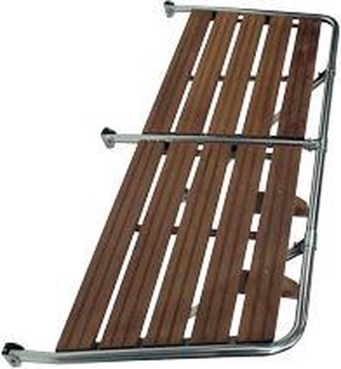 Allpa RVS Zwemplateau met teakhouten Vlonder 200 x 55cm