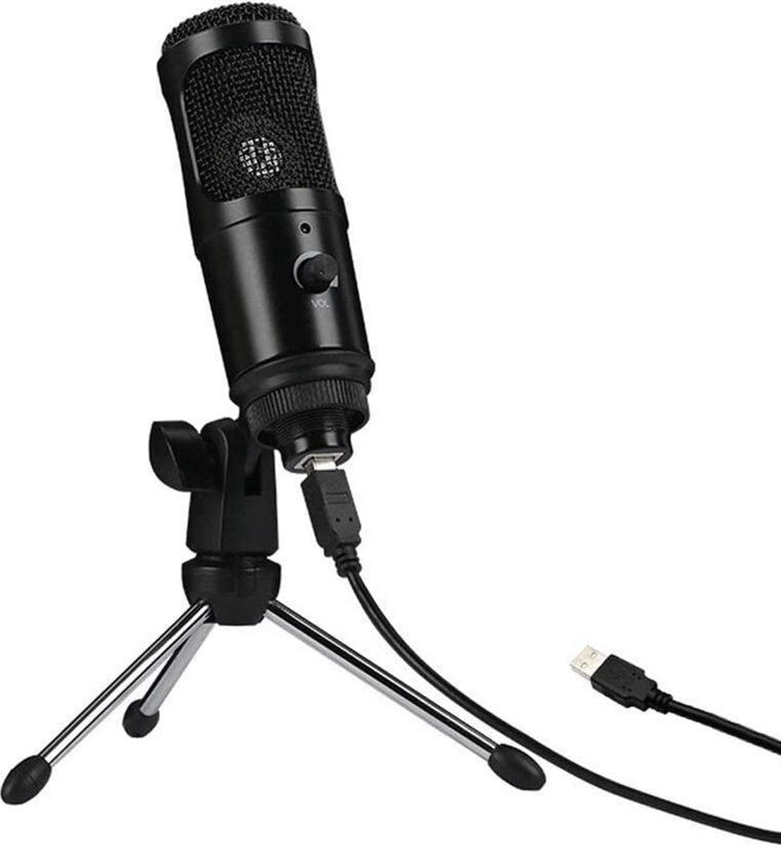 USB Microfoon K1 - PC - Laptop Computer - Studio - Gaming - Podcast - Muziek - Video Call - PS4 - Plug & Play