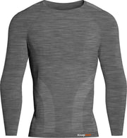 Knap'man Pro Performance Baselayer Shirt Long Sleeve Grijs Melange | Maat L