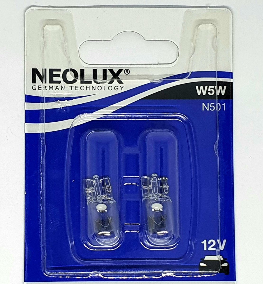 Neolux - N501 - steeklamp - W5W - 5W / 12 V - 2 stuks in blister