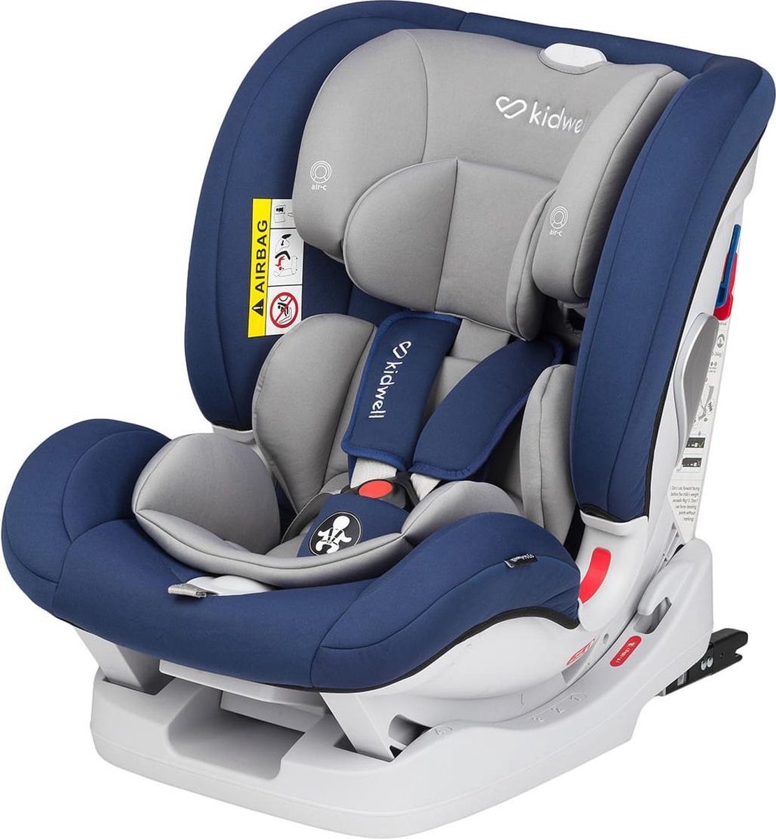 Kidwell Autostoeltje Isofix Spot Groep 0+ - 3 Blauw/grijs