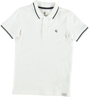 Garcia off white stretch polo - jongen - Maat 128