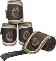 Bandages -HKM Exclusive- Sequins donkerbruin 200 cm
