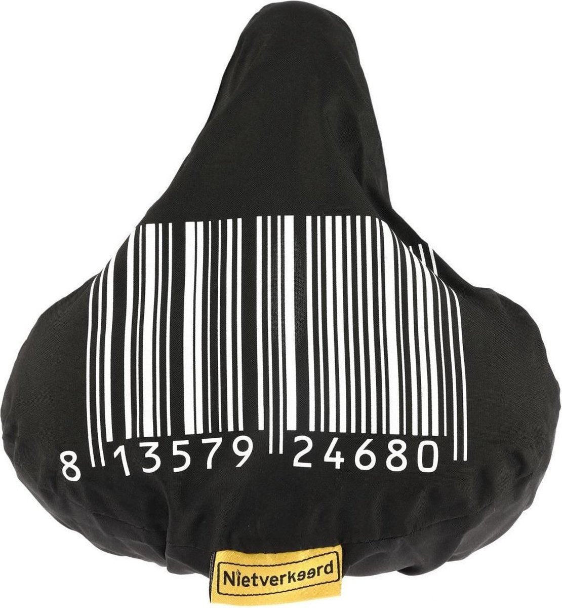 Niet Verkeerd Zadeldek Barcode 17 X 25 Cm Polyester Zwart/wit