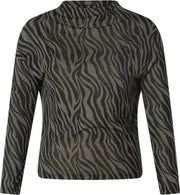 ES&SY Nanouk Top - Faded Grey/Multi-Col - maat 44