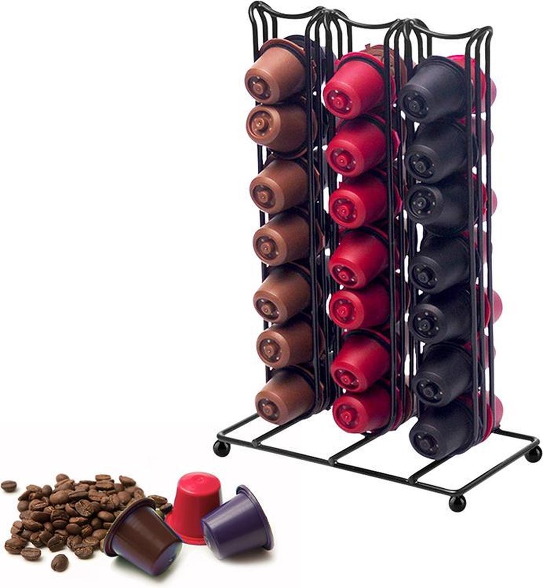 Nespresso Capsulehouder - Metaal - 42 cups - Capsule houder - Cuphouder - Cup houder - Zwart