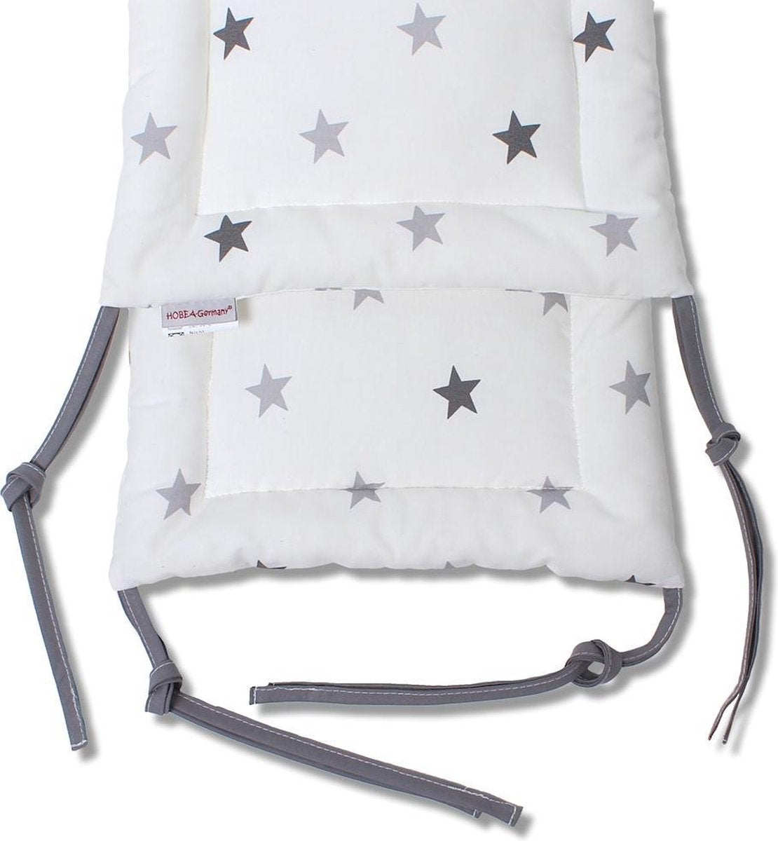 Hobea - hoofdbeschermer - babybedje - sterren - wit