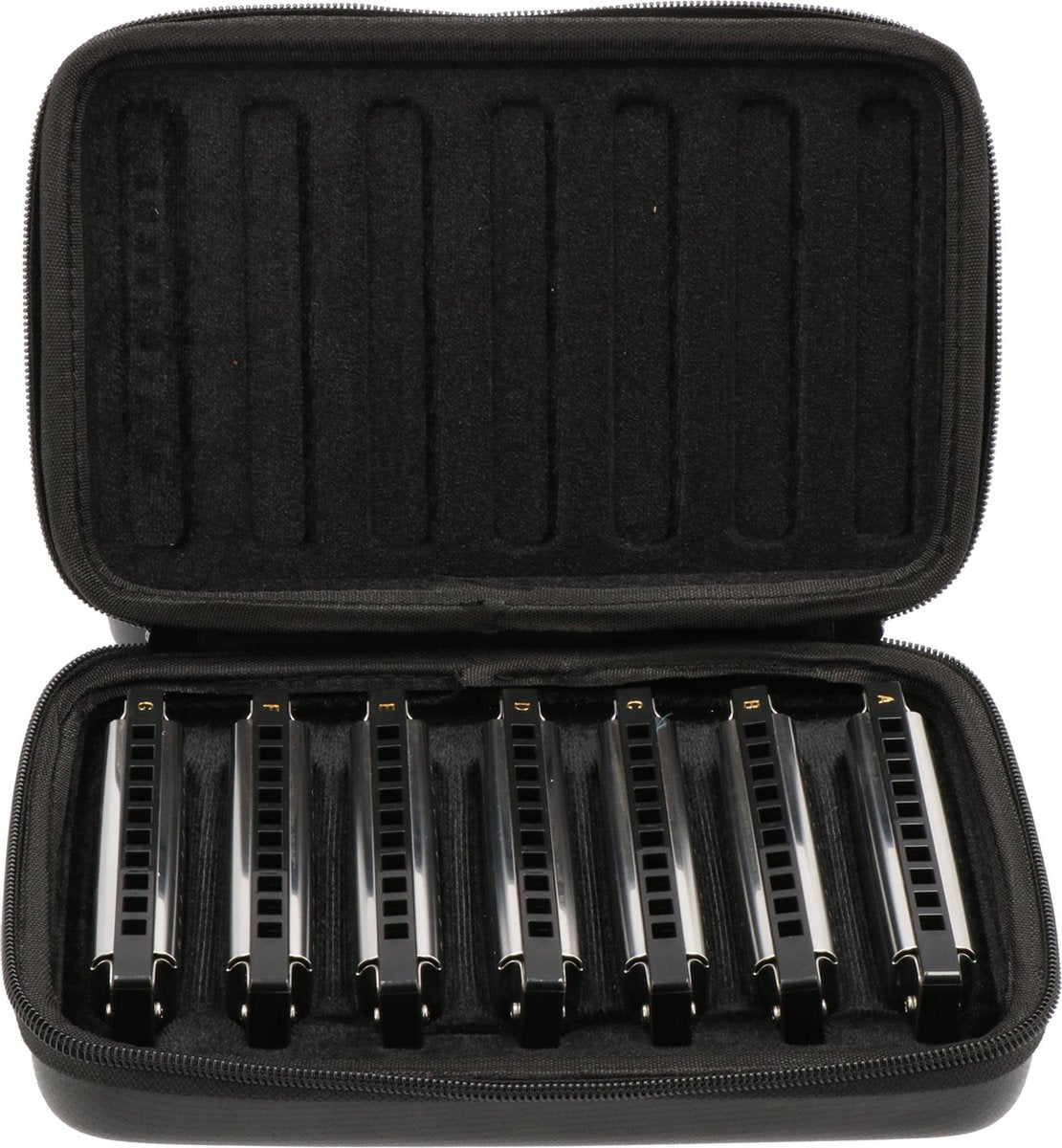 Fazley MHM-PACK mondharmonica 7-pack met opbergkoffer