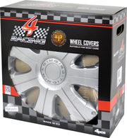 Carpoint Wieldoppen Racing 16 Inch Abs Zilver Set Van 4