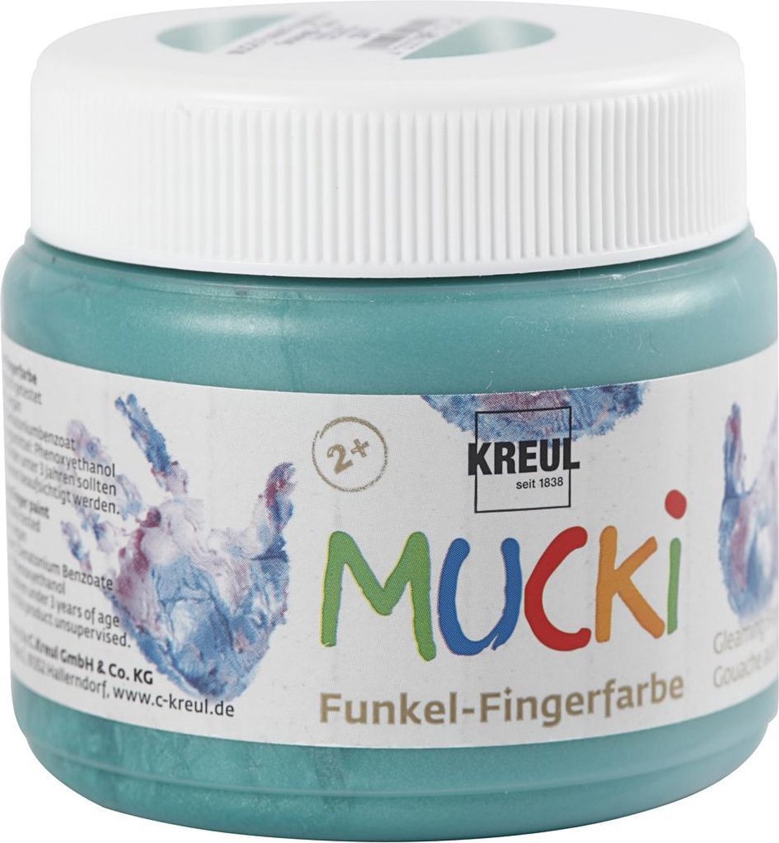 Vingerverf metallic groen 150ml