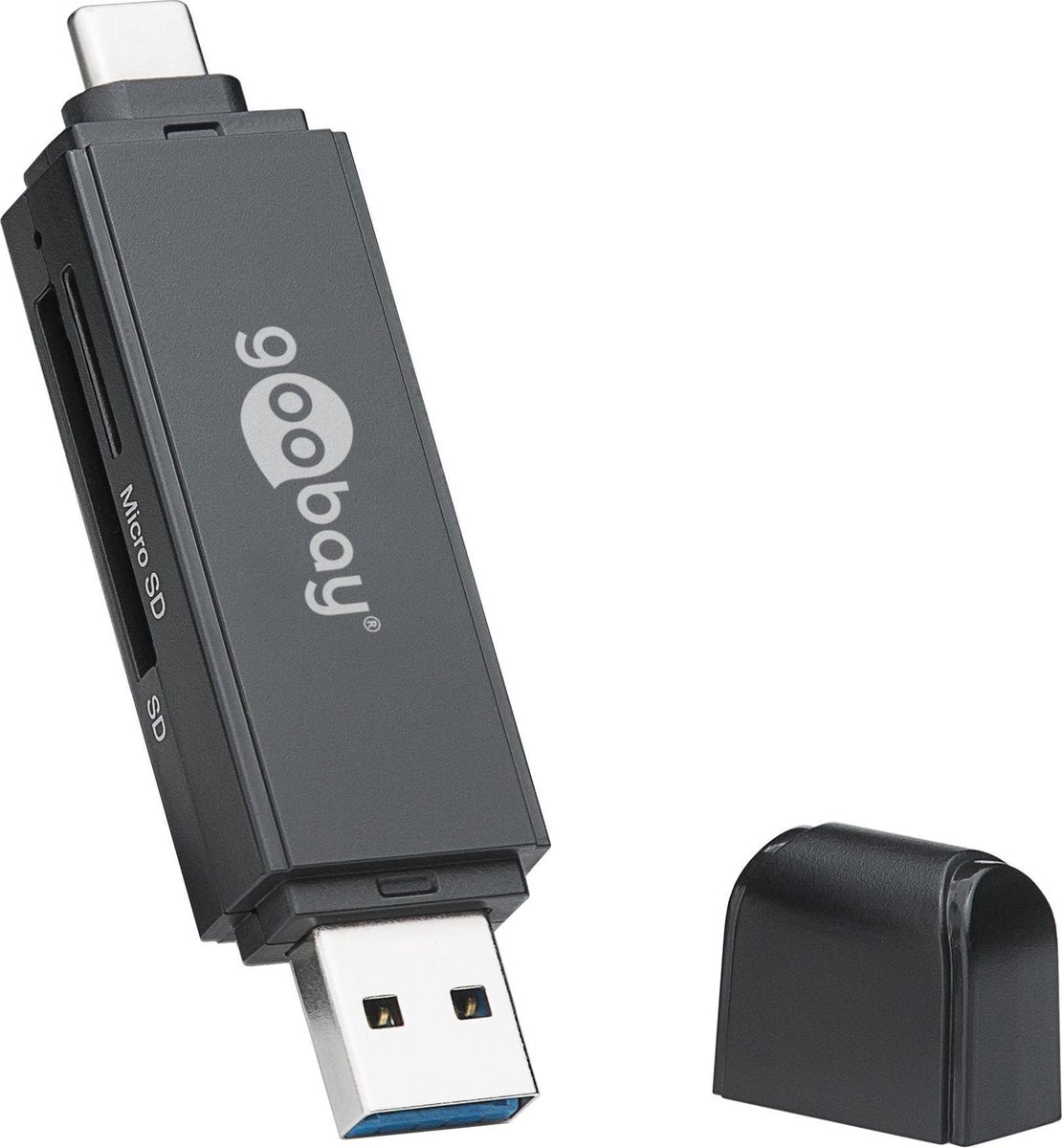 Goobay 59091 geheugenkaartlezer Zwart USB 3.0