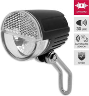 Lynx Koplamp Sensor Led 30 Lux Dynamo Zwart