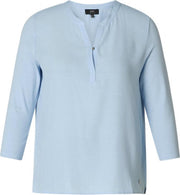 YESTA Hellen T-shirt - Chambray - maat 1(48)