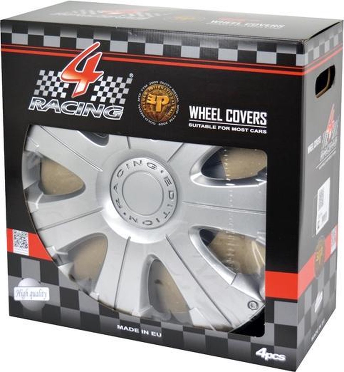Carpoint Wieldoppen 14 inch Racing Zilver - ABS