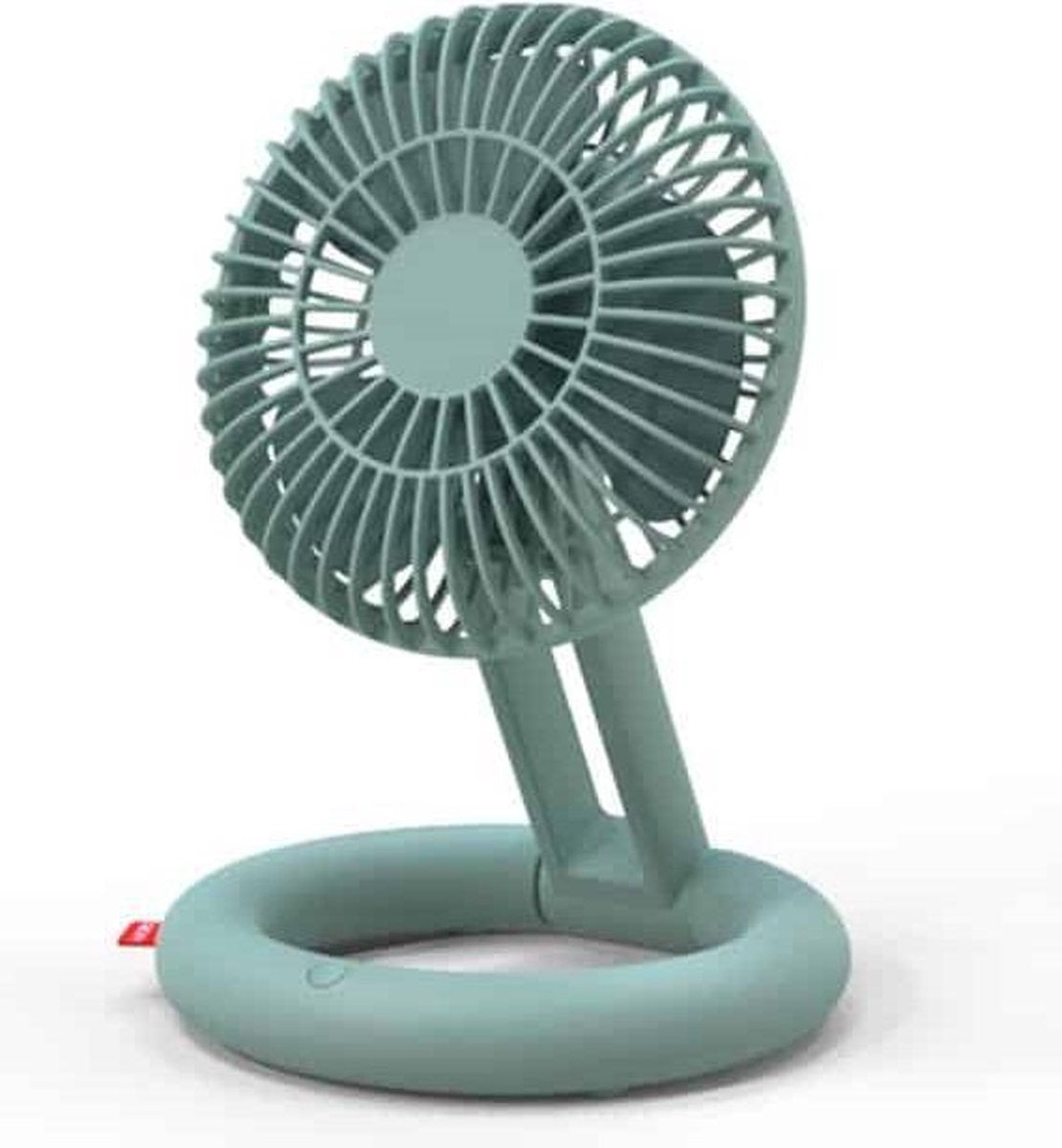 Desktop Vouwventilator USB Oplaadcirculatie Ventilator Mini Handheld draagbare legventilator (groen)