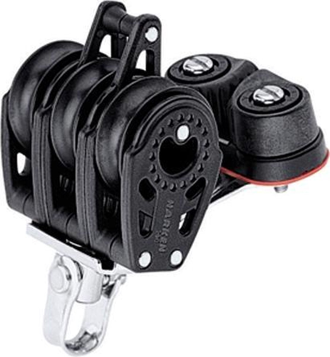 Harken Carbo 3-schijfs+hondsvot+klem 29mm