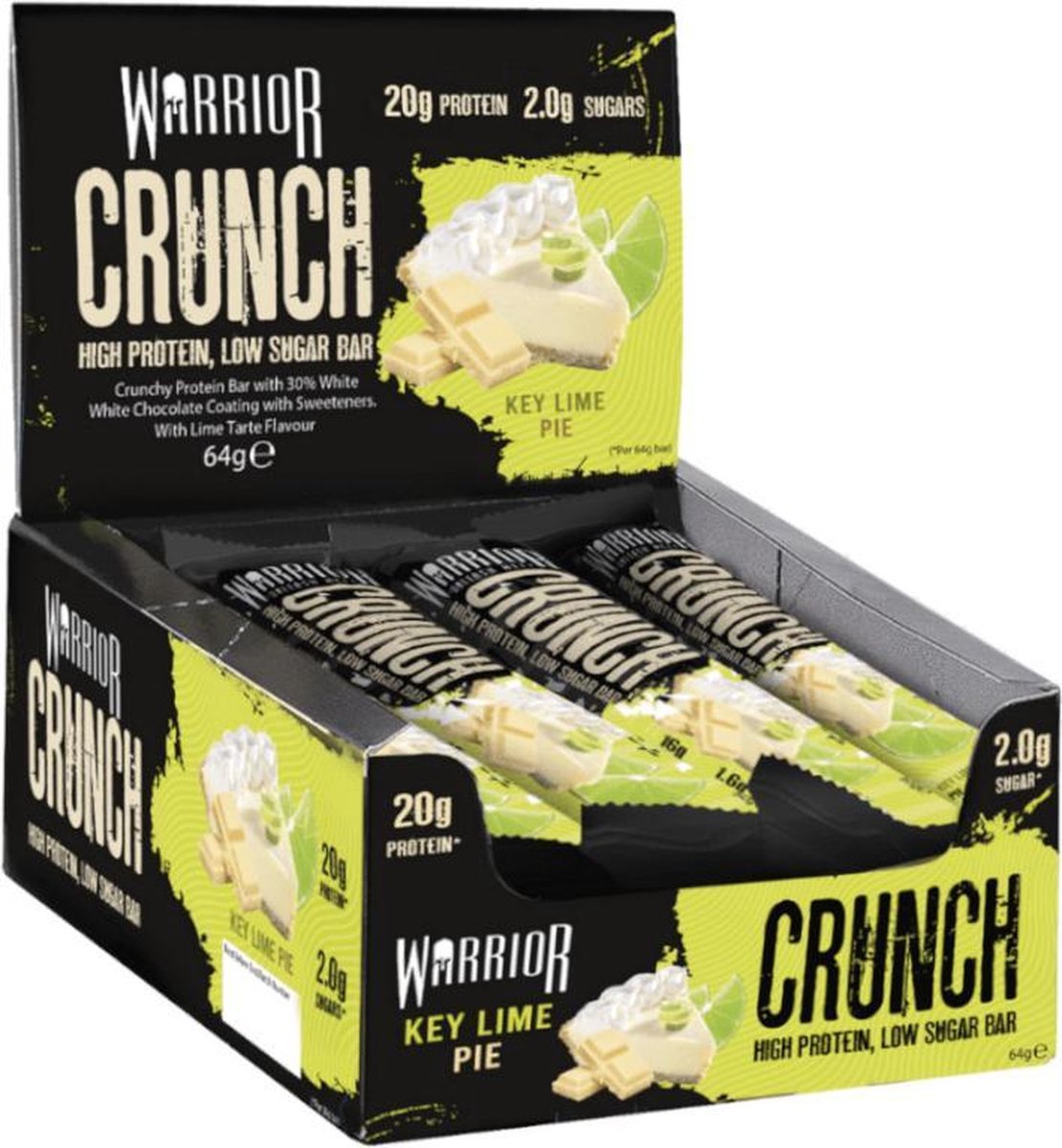 WARRIOR Crunch Protein Bar - Key Lime Pie - 12 repen