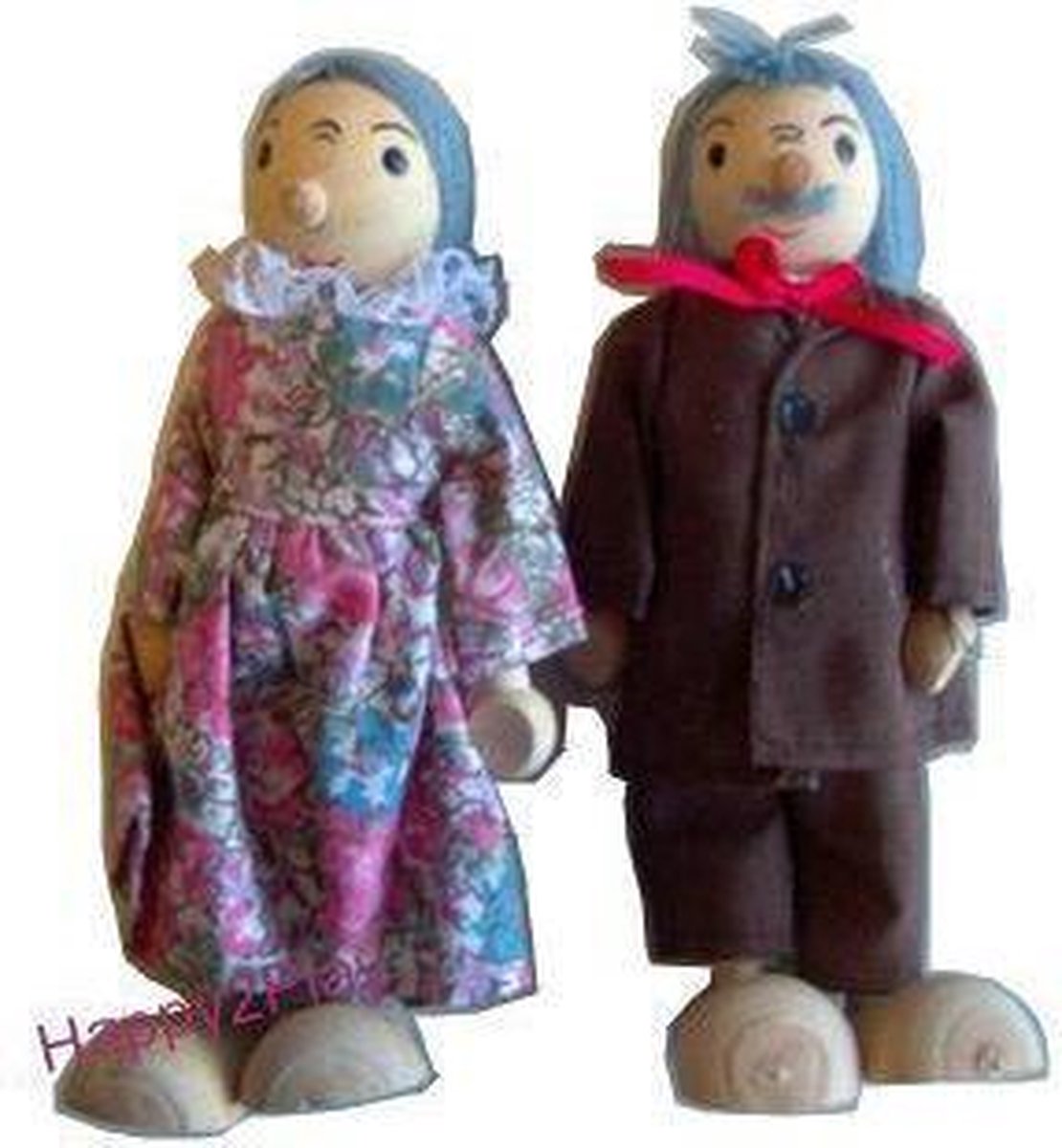Poppenhuis buigpoppetjes Opa en Oma