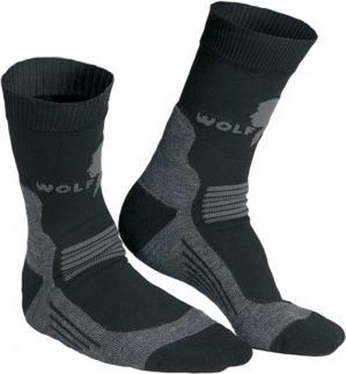 Wol Camper Technisch - Wandelsokken - Unisex - Maat 43-45 - Grijs