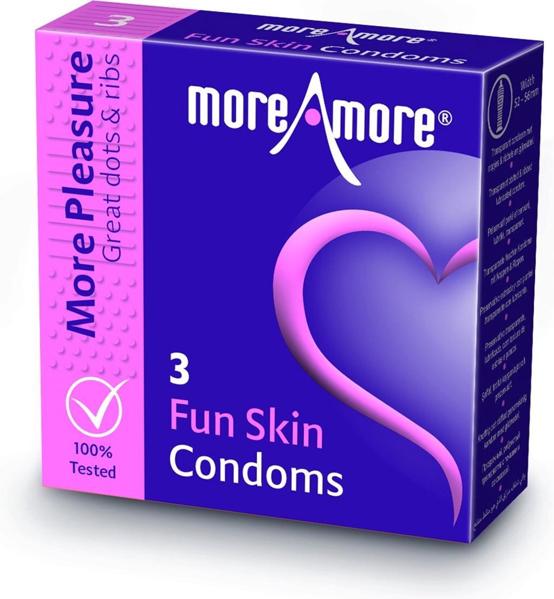 MoreAmore - Condoom Fun Skin 3 st.
