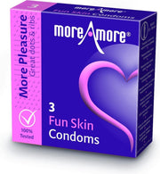 MoreAmore - Condoom Fun Skin 3 st.