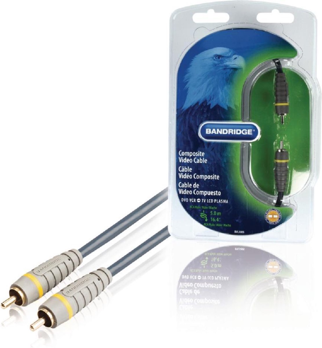 Bandridge - Composiet Video Kabel - 5 meter