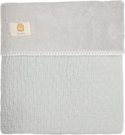 Koeka Wiegdeken Elba Teddy - fresh leaf/silver grey 75x100cm