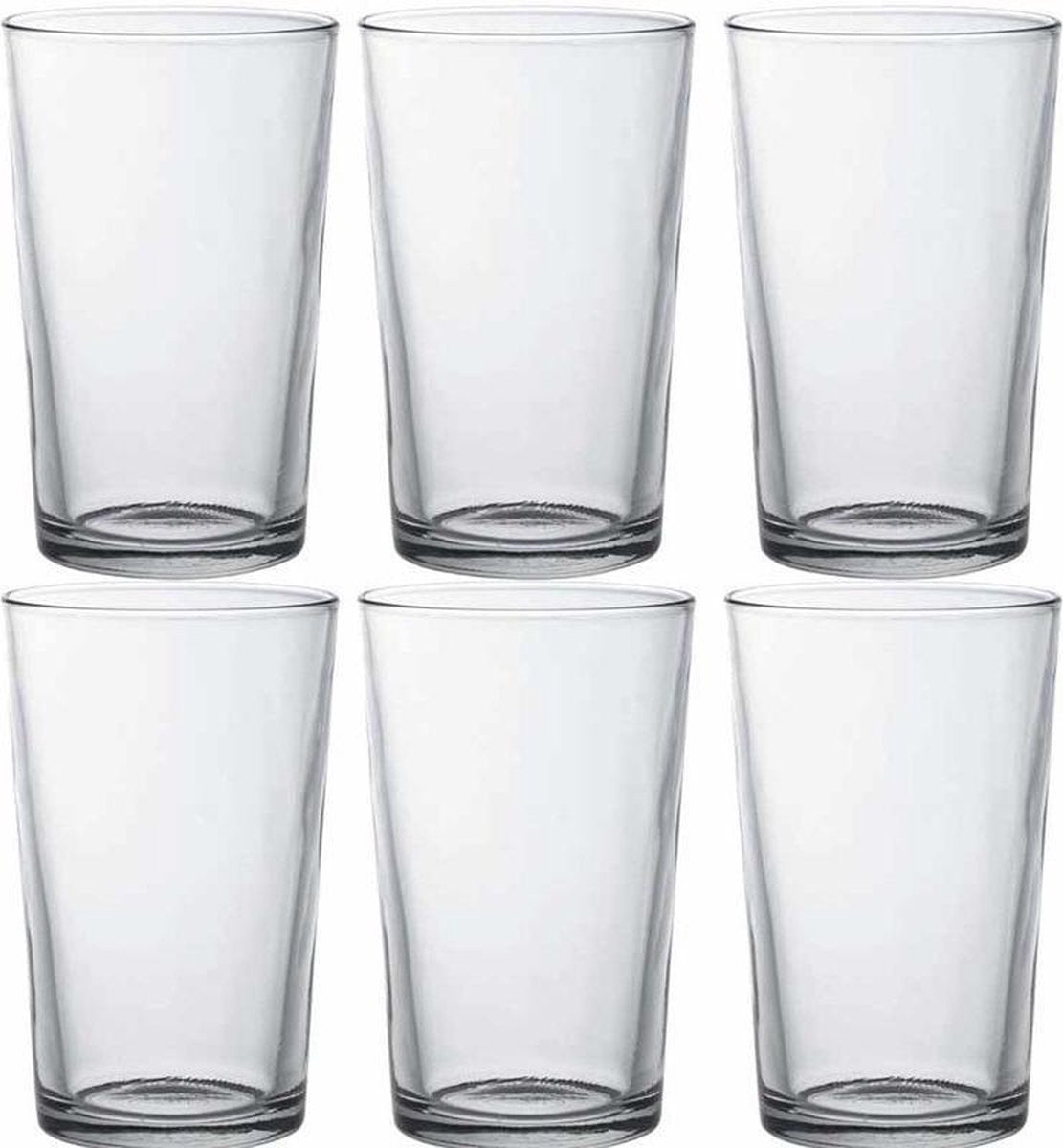 6x Drinkglazen/waterglazen Chope transparant 330 ml - Koffie/thee glazen Chope 330 ml