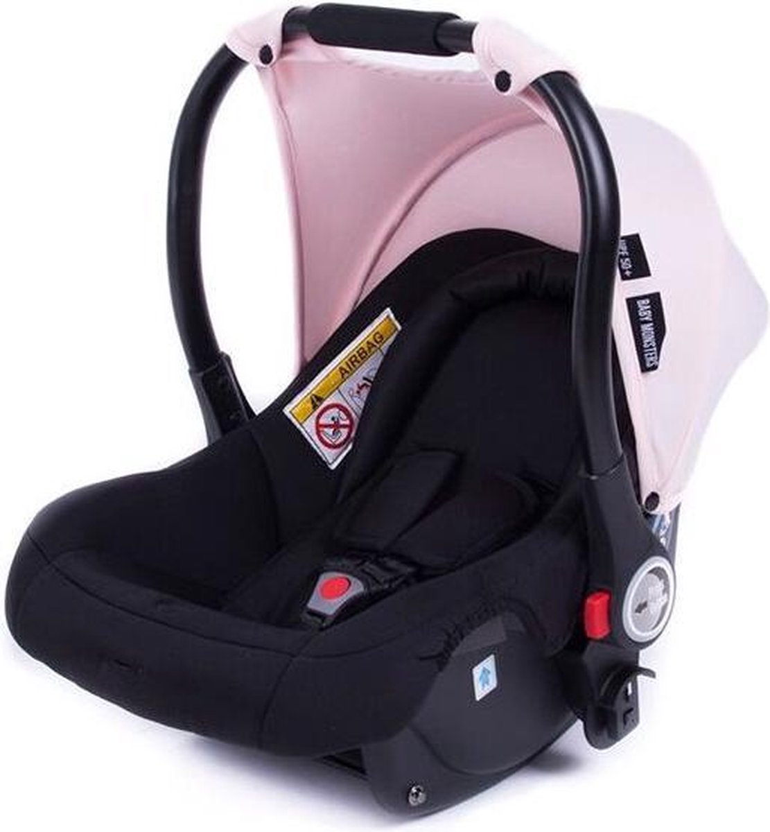Baby Monsters Zonnekap Luna Autostoel 0+ Lichtroze