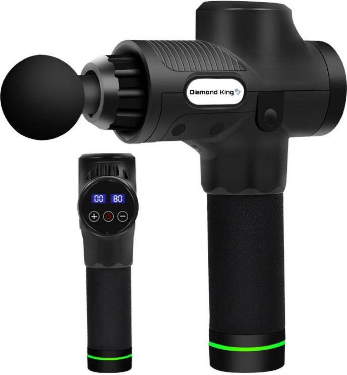 DiamondKing - Massage gun - Spierherstel - Sport en Relax- Inclusief koffertje en 6 opzetstukken
