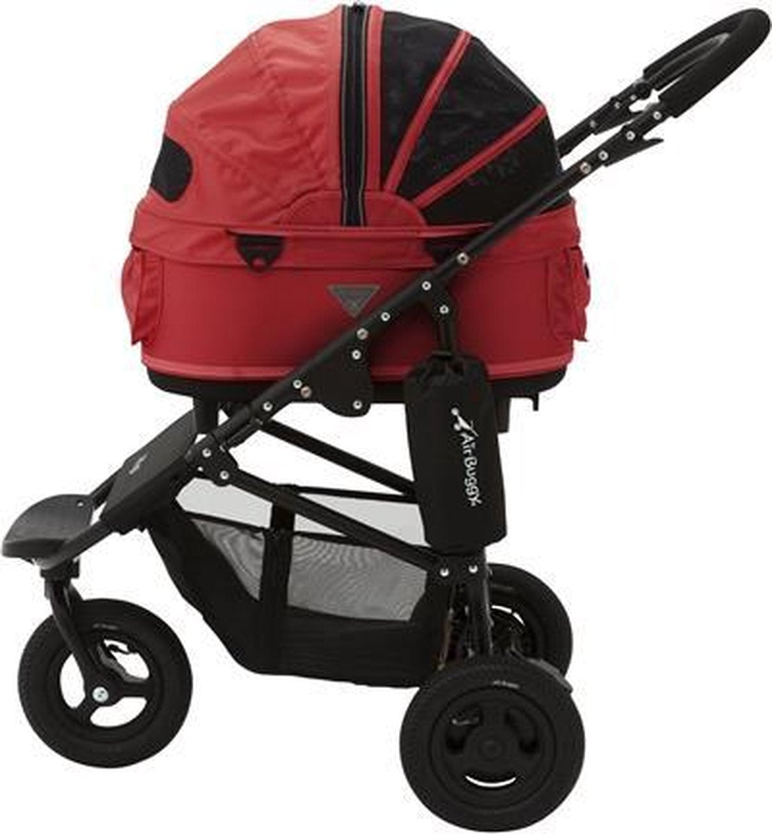 Airbuggy hondenbuggy dome2 sm met rem tango rood - 53x31x52 cm / 96x53