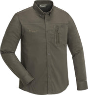 Tiveden Insect-Stop Shirt - Dark Olive / Suede Brown (5016)