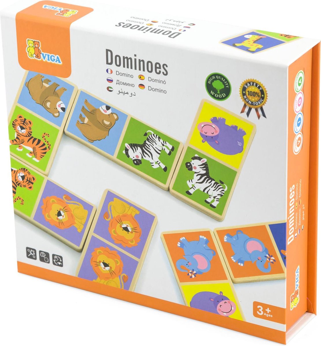 Viga Toys - Domino - Wilde Dieren