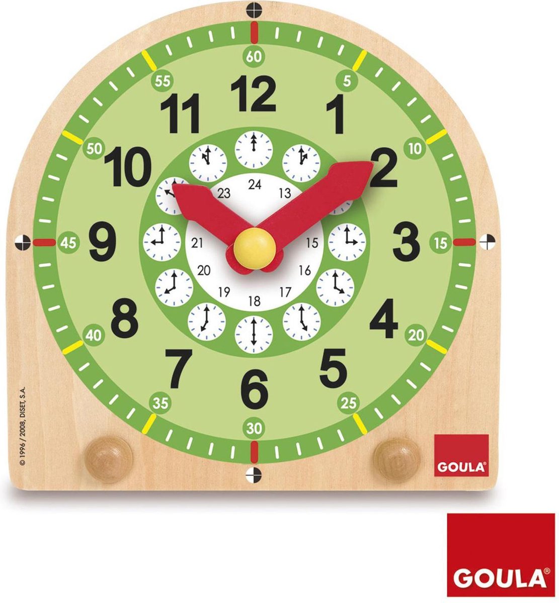 Goula Houten Leerklok