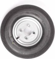 Compleet 8 inch Vredestein wiel - 4.00-8 band + velg - opel steek: 4x100 - 335 kg - 6PR - 60 mm naafdiameter