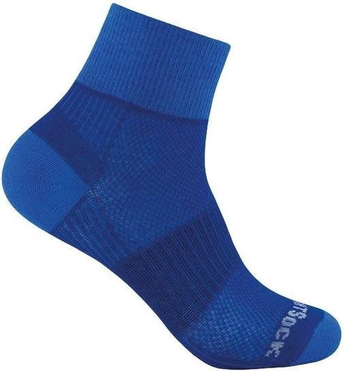 Wrightsock Coolmesh Quarter - Navy blauw/Elektrisch blauw - L (41