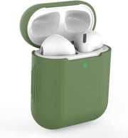 Gadgetpoint | Airpods Hoesje Siliconen Case - Airpod hoesje geschikt voor Apple AirPods 1 en Airpods 2 | Groen