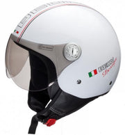 Beon Design Scooterhelm Motorhelm Glans Wit - Maat M / 57 cm