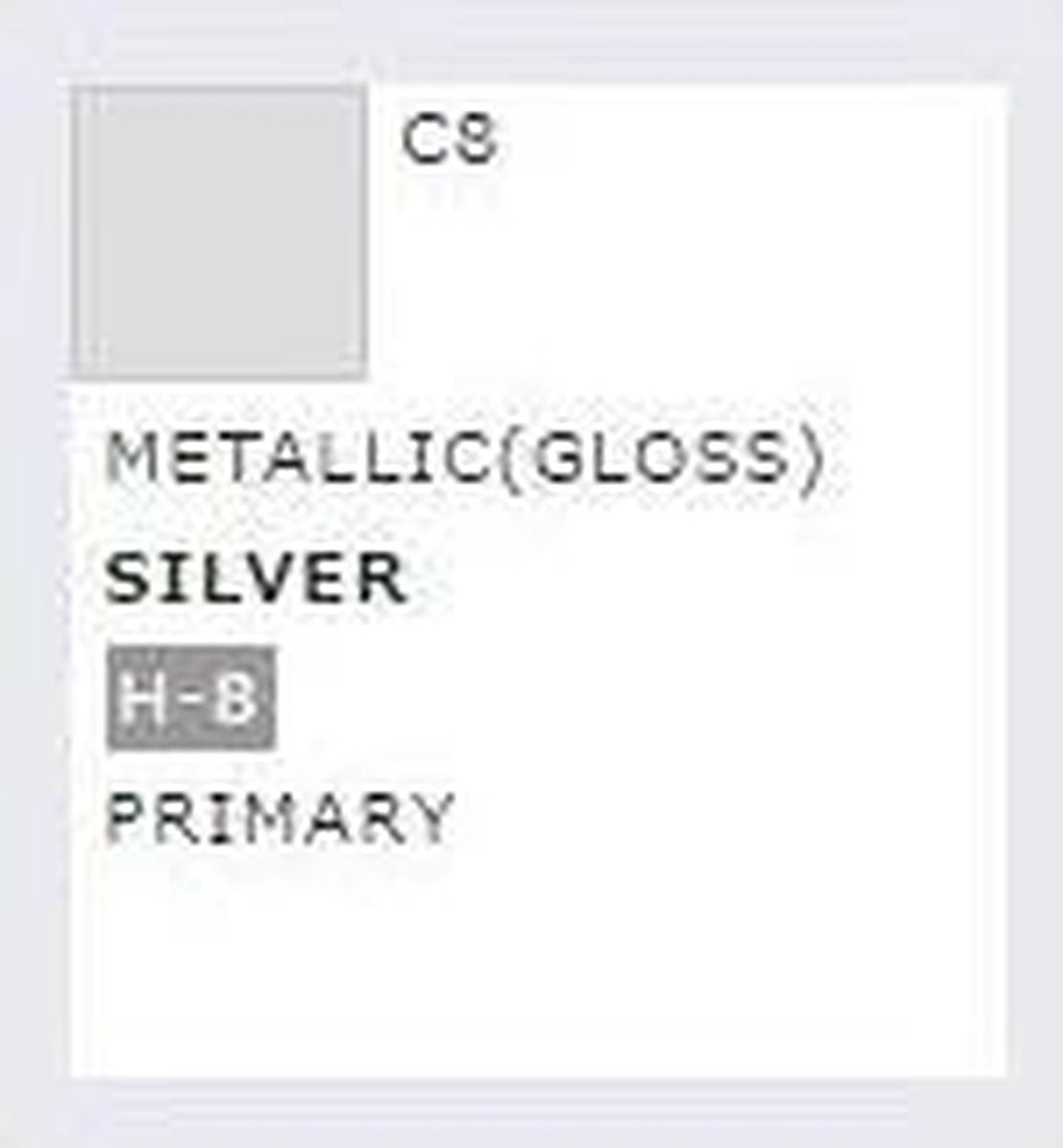 Mrhobby - Mr. Color 10 Ml Silver (Mrh-c-008) - modelbouwsets