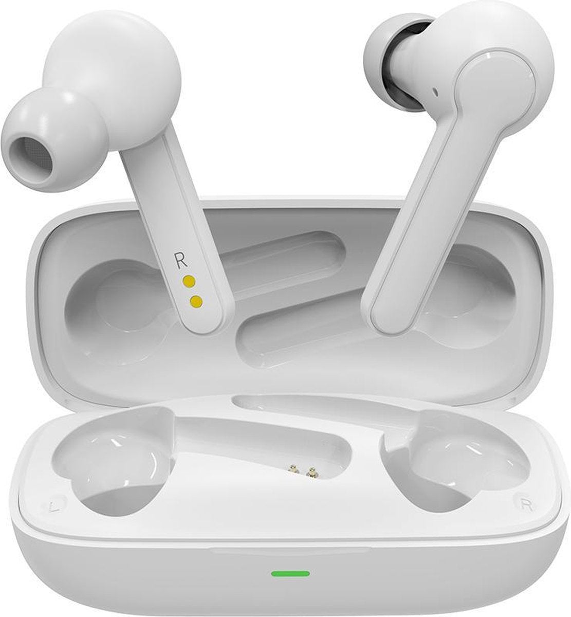 Newsoundz NS-215 Draadloze Oordopjes - Volledig Draadloos - Bluetooth 5.0 Oortjes - Earbuds - Geschikt voor iPhone en Android smartphones - Wit