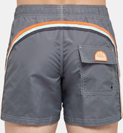 Sundek M504 Uni Board short Heren - M504  14Mid Length Swim Shorts with Rainbow Logo - Maat XL  - Kleur  Grijs / Medium Grey #7