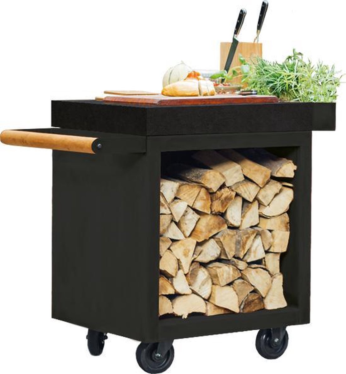 OFYR Mise en Place Tafel Zwart Pro 65 Keramiek Donker Grijs