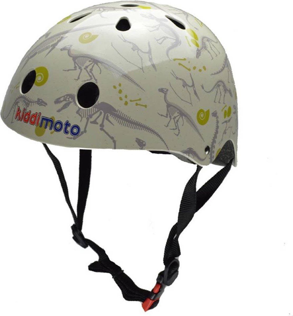 Kiddimoto - Fossil - Small - Geschikt voor 2-6jarige of hoofdomtrek van 48 tot 52 cm - Design Skatehelm / Fietshelm