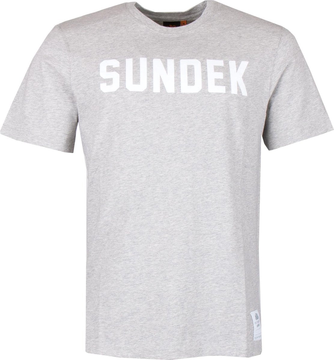 Sundek Sportshirt - Maat L  - Mannen - grijs/ wit